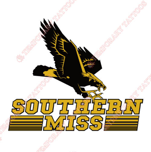 Southern Miss Golden Eagles Customize Temporary Tattoos Stickers NO.6310
